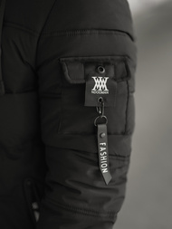 Ανδρικό μπουφάν mαύρος OZONEE JS/57M7501/392Z