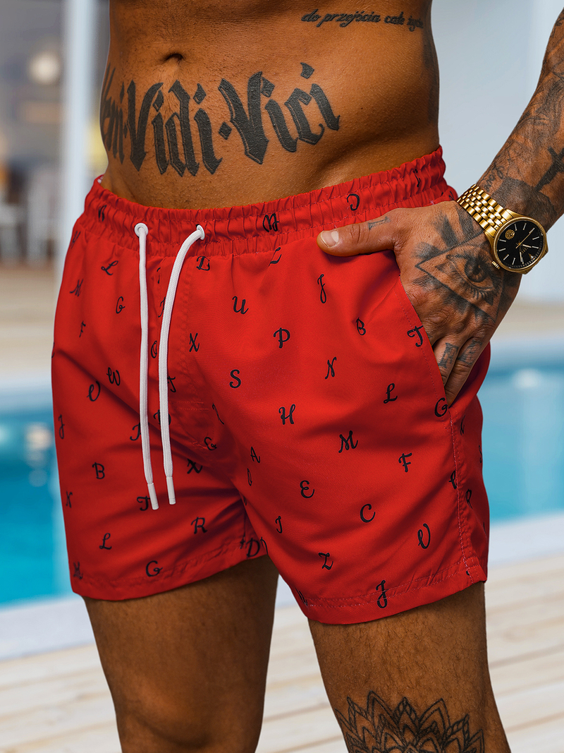 Ανδρικό μαγιό kόκκινο OZONEE O/MTK3218