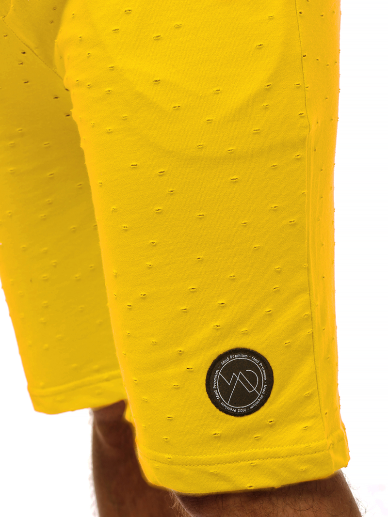 Ανδρικό αθλητικό σορτσάκι κίτρινο OZONEE MAD/2923