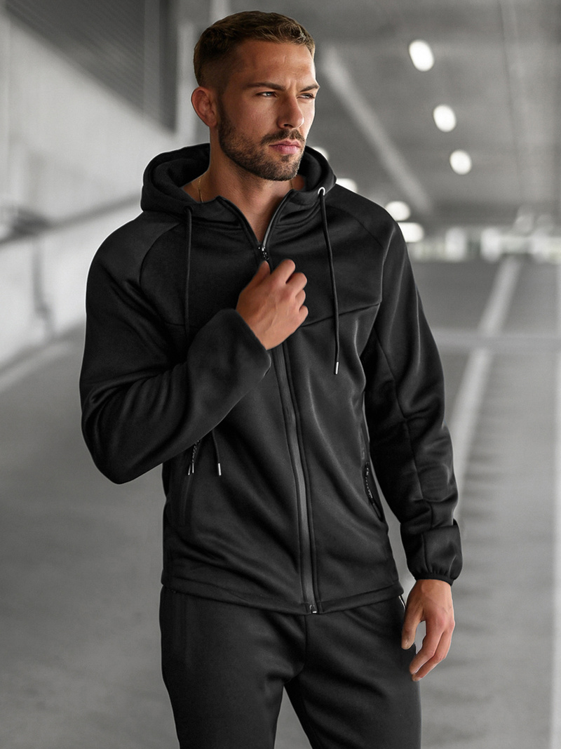 Ανδρικό σετ φόρμας μαύρο OZONEE JS/8C1967/3