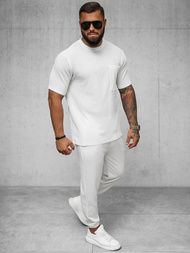 Ανδρικό μπλουζάκι λευκό OZONEE O/Y960T