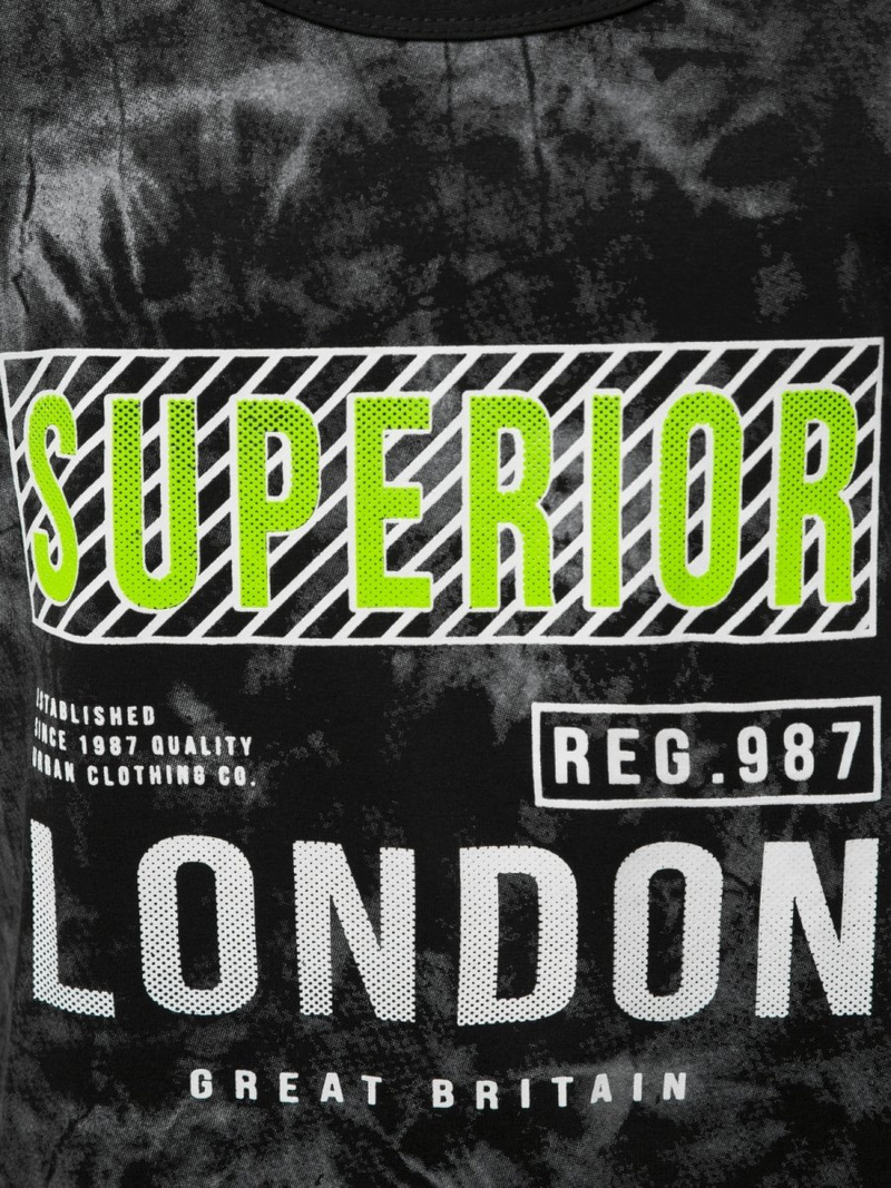 Ανδρικό αμάνικο μπλουζάκι μαύρο OZONEE JS/SS11037