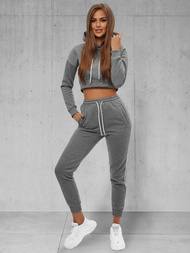 Γυναικείο σετ φόρμας δύο κομματιών γραφίτη OZONEE JS/8C67/5Z