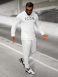 Ανδρικό παντελόνι φόρμας λευκό OZONEE O/D9125Z