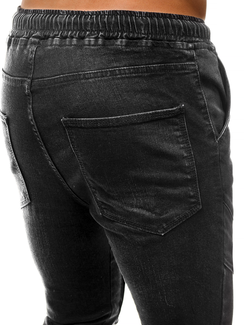 Ανδρικό παντελόνι τζιν jogger μαύρο OZONEE G/1067