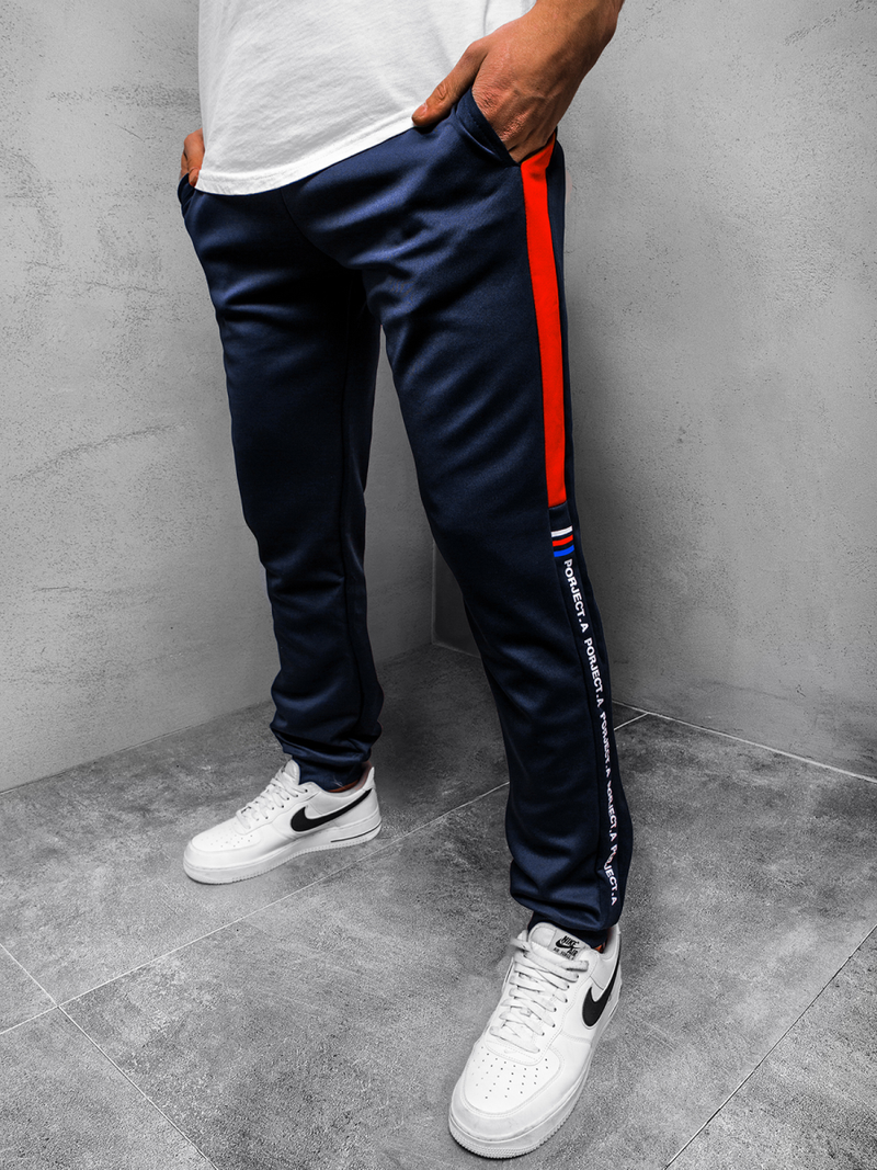 Ανδρικό παντελόνι φόρμας ναυτικό μπλε OZONEE JS/AM125Z