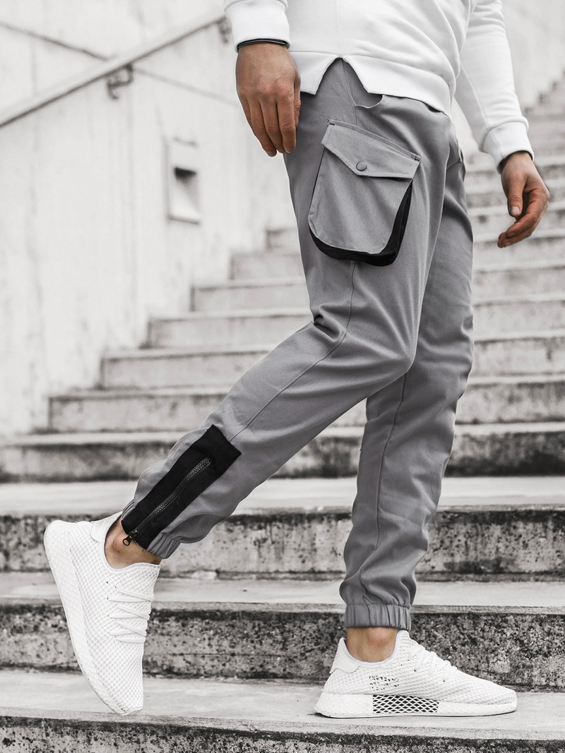 Ανδρικό παντελόνι jogger γκρι OZONEE A/705