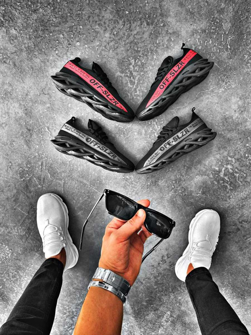 Ανδρικά Sneakers μαύρο-Κόκκινο OZONEE O/513