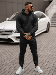 Ανδρικό σετ φόρμας μαύρο OZONEE JS/68C10381/3Z