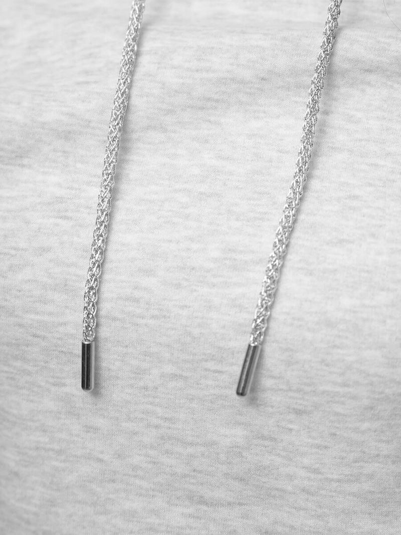 Γυναικείο φούτερ με κουκούλα ανοιχτό-γκρι OZONEE O/12102