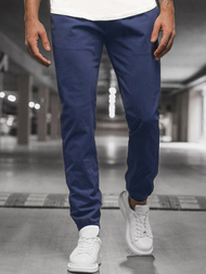 Ανδρικό παντελόνι chino jogger ινδικό OZONEE JB/JP1145/7
