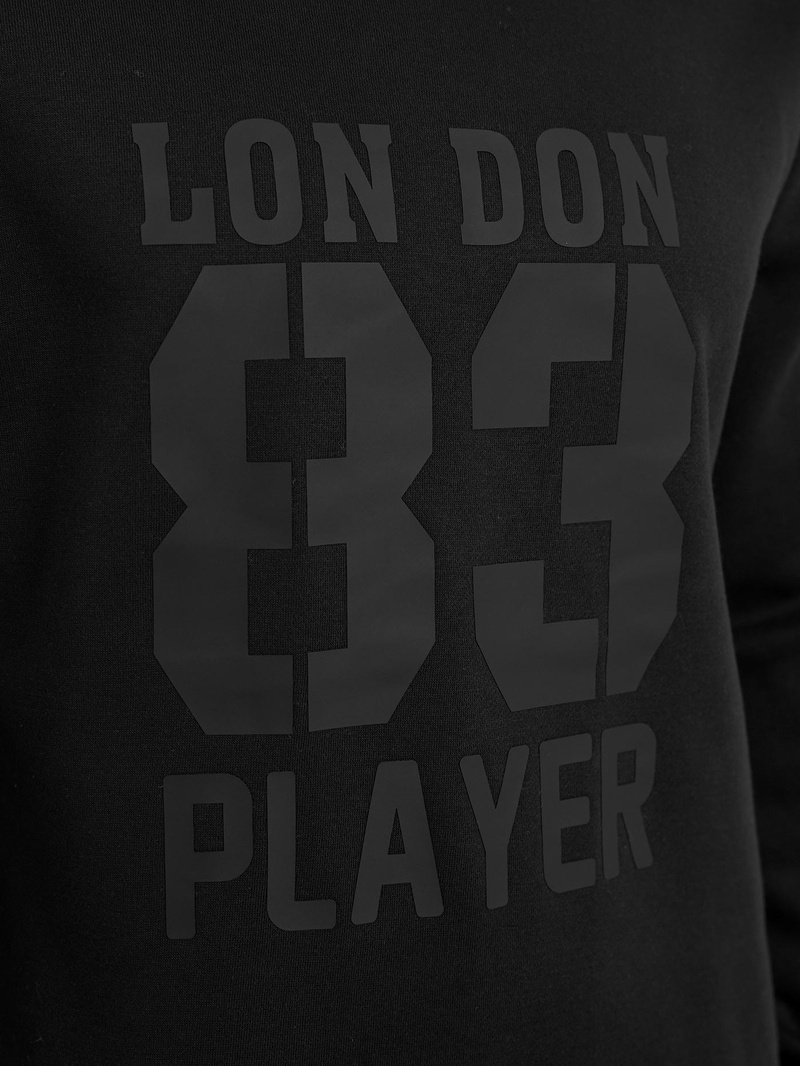 Ανδρικό Φούτερ μαύρο OZONEE JS/8B1976/3