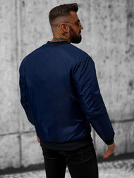 Ανδρικό μπουφάν ναυτικό μπλε OZONEE JS/AK95Z