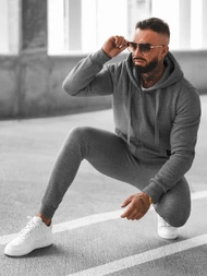 Ανδρικό σετ φόρμας μαύρο OZONEE JS/68C10386/3Z