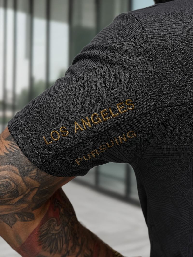 Ανδρικό μπλουζάκι μαύρο OZONEE O/QQ1568