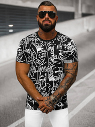 Ανδρικό μπλουζάκι μαύρο OZONEE O/T1269/3