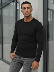 Ανδρικό μπλουζάκι με μακριά μανίκια μαύρο OZONEE JS/DB71/1