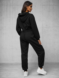 Γυναικείο σετ φόρμας δύο κομματιών mαύρος OZONEE O/XYS3225