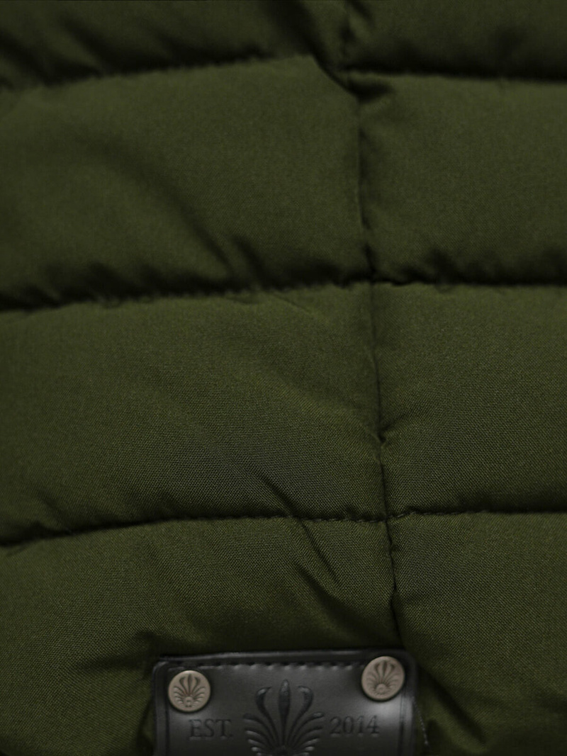 Γυναικείο μπουφάν χακί OZONEE O/W377