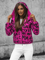 Γυναικείο μπουφάν αναστρέψιμο σκούρο-ροζ OZONEE O/H953