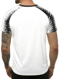 Ανδρικό μπλουζάκι λευκό OZONEE JS/KS2069