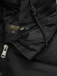 Γυναικείο μπουφάν μαύρο OZONEE JS/16M9187/392