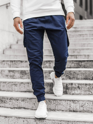 Ανδρικό παντελόνι jogger ναυτικό μπλε OZONEE A/705