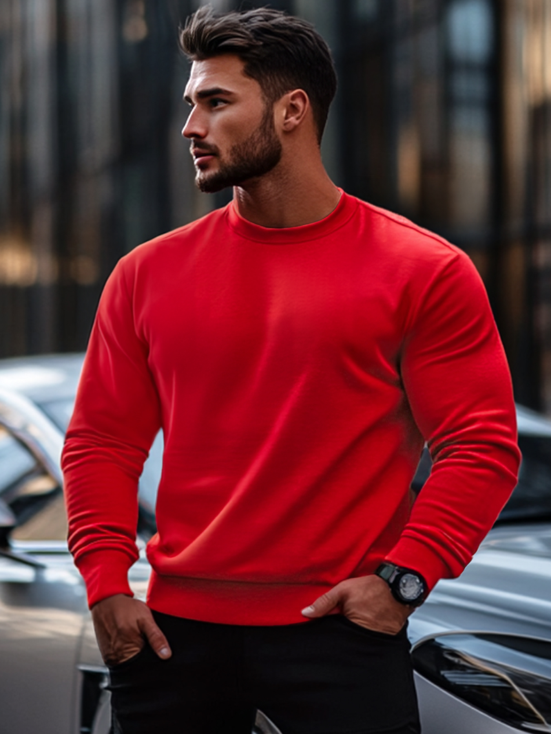 Ανδρικό Φούτερ Κόκκινο OZONEE JS/2001-10Z