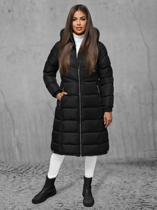 Γυναικείο μπουφάν μαύρο OZONEE JS/M736/392
