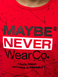 Ανδρικό μπλουζάκι Κόκκινο OZONEE JS/SS10915