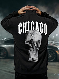 Ανδρικό Φούτερ με Κουκούλα μαύρο OZONEE JS/21B1903/3