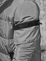 Ανδρικό χειμερινό μπουφάν Γκρί OZONEE O/M799