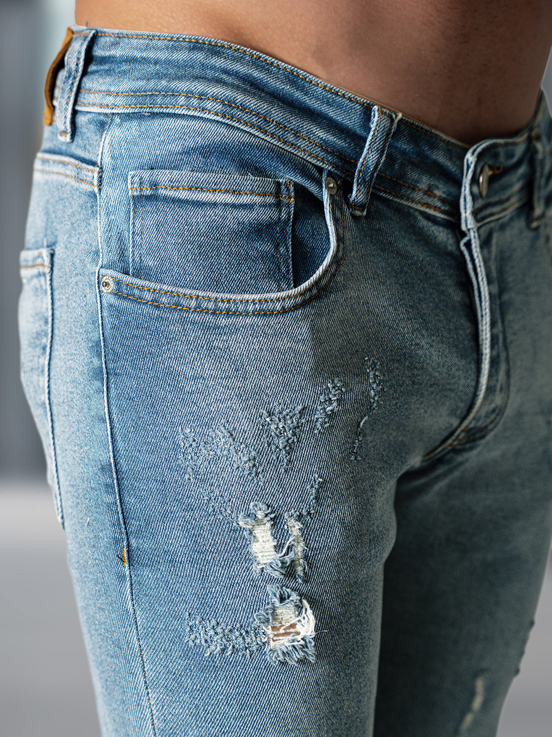 Ανδρικό τζιν παντελόνι μπλε OZONEE O/0526