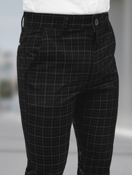 Ανδρικό παντελόνι chino μαύρο OZONEE DJ/5515