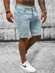 Ανδρικό σόρτς τζιν Γαλάζιο OZONEE O/19200