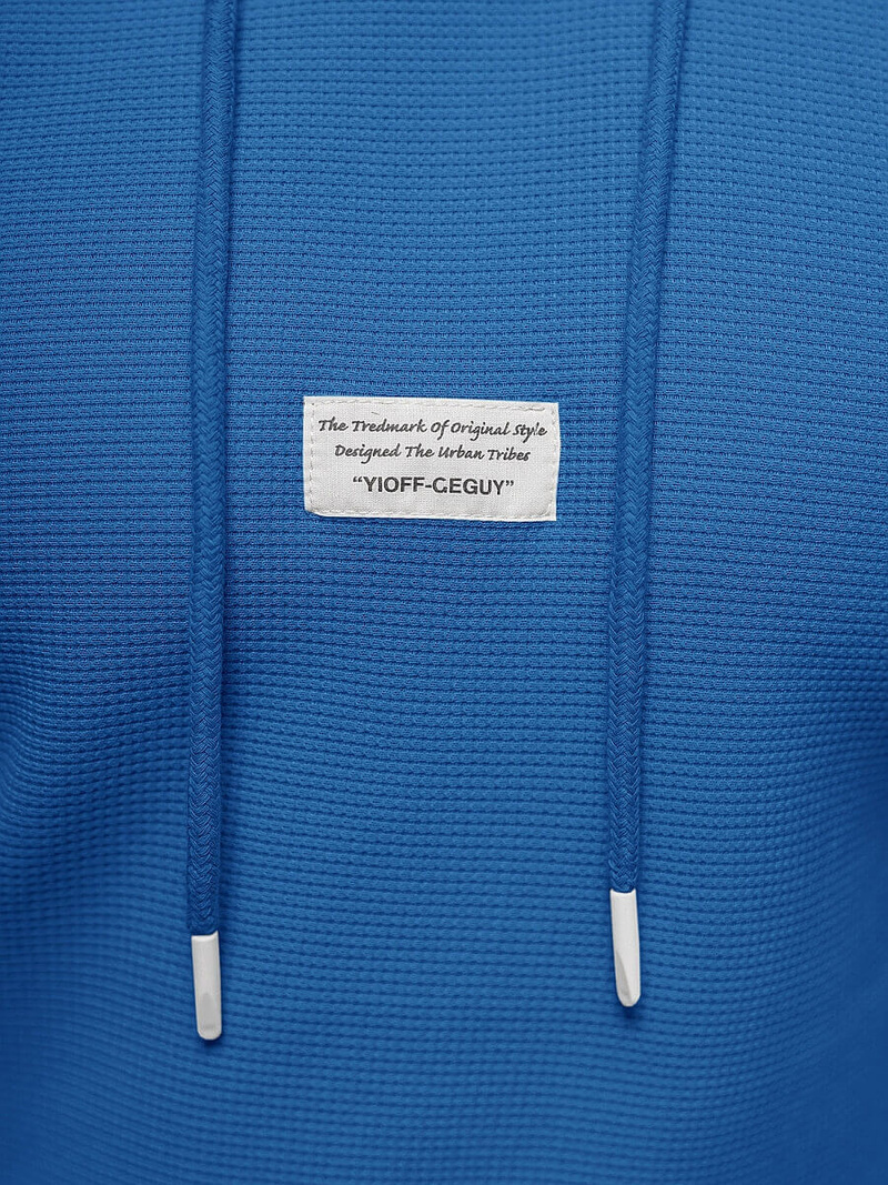 Ανδρικό Φούτερ με Κουκούλα mπλε OZONEE O/TB2216