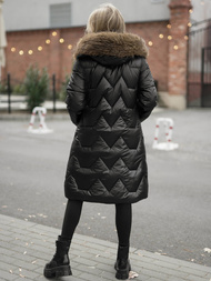 Γυναικείο χειμερινό μπουφάν μαύρο OZONEE O/5M3229/392Z