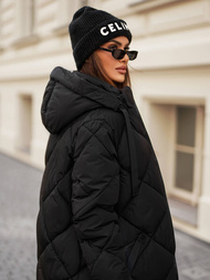 Γυναικείο μπουφάν μαύρο OZONEE JS/5M3168/392Z