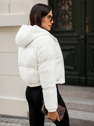 Γυναικείο μπουφάν λευκό OZONEE JS/5M3260/281