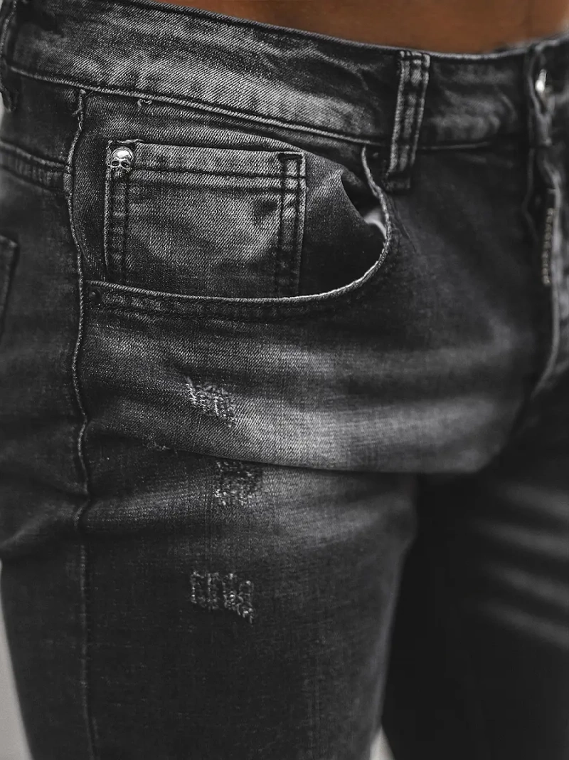 Ανδρικό τζιν παντελόνι mαύρος OZONEE NB/MP0126N