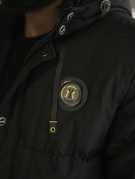 Ανδρικό μπουφάν mαύρος OZONEE JS/57M7503/392Z