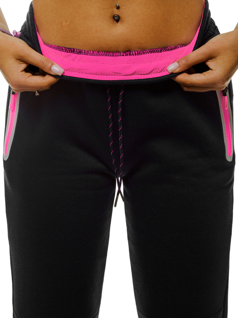 Γυναικείο παντελόνι φόρμας μαύρο OZONEE JS/KSW5006