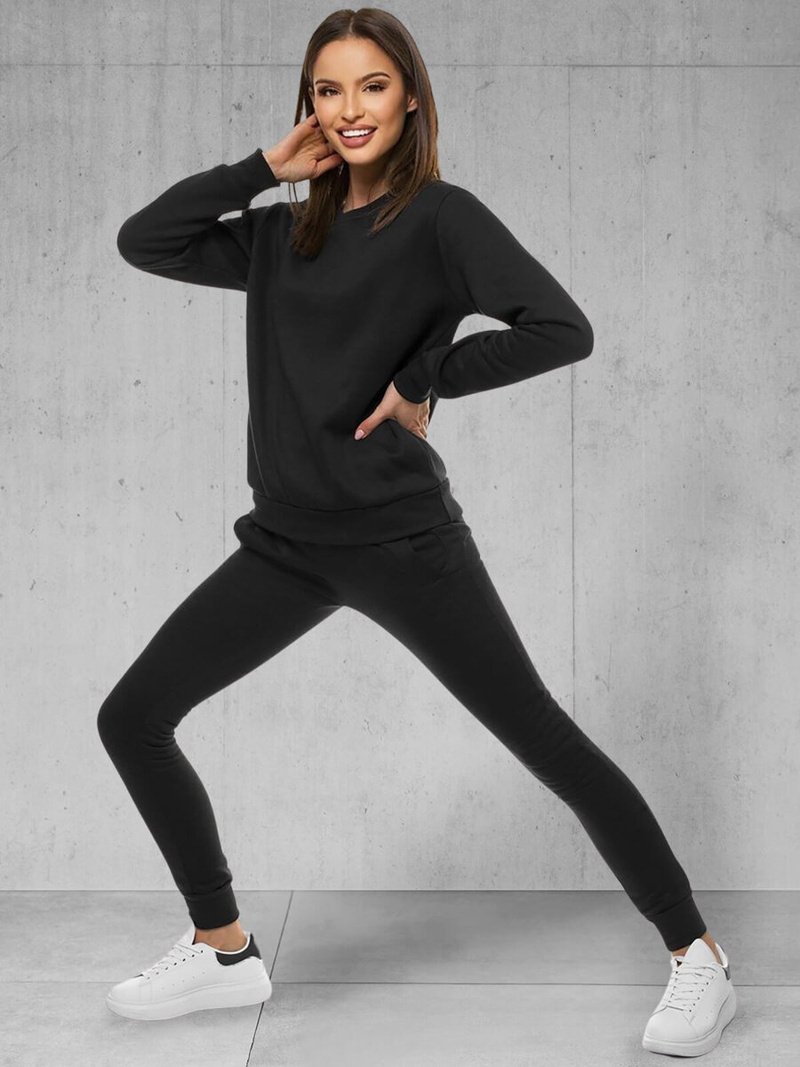 Γυναικεία αθλητική φόρμα μαύρη OZONEE 39