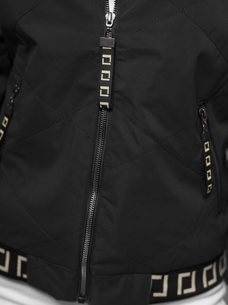 Γυναικείο μπουφάν mαύρος OZONEE JS/5M3161/392