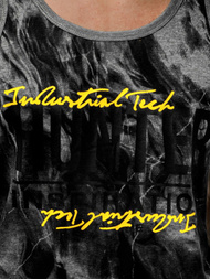 Ανδρικό αμάνικο μπλουζάκι γραφίτη OZONEE JS/SS11033