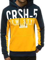 Ανδρικό Φούτερ με Κουκούλα κίτρινο OZONEE JS/KS2115