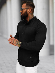 Ανδρικό πουλόβερ mαύρος OZONEE NB/MM6011/4Z