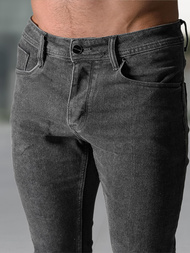 Ανδρικό τζιν παντελόνι γραφίτη OZONEE NB/MP0191G