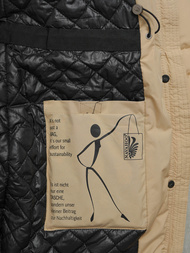 Γυναικείο μπουφάν μπεζ OZONEE O/W377