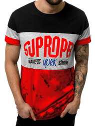 Ανδρικό μπλουζάκι μαύρο OZONEE JS/KS1974